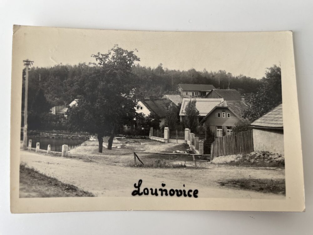 Pohlednice místopis LOUŇOVICE, okres Praha východ r.1937