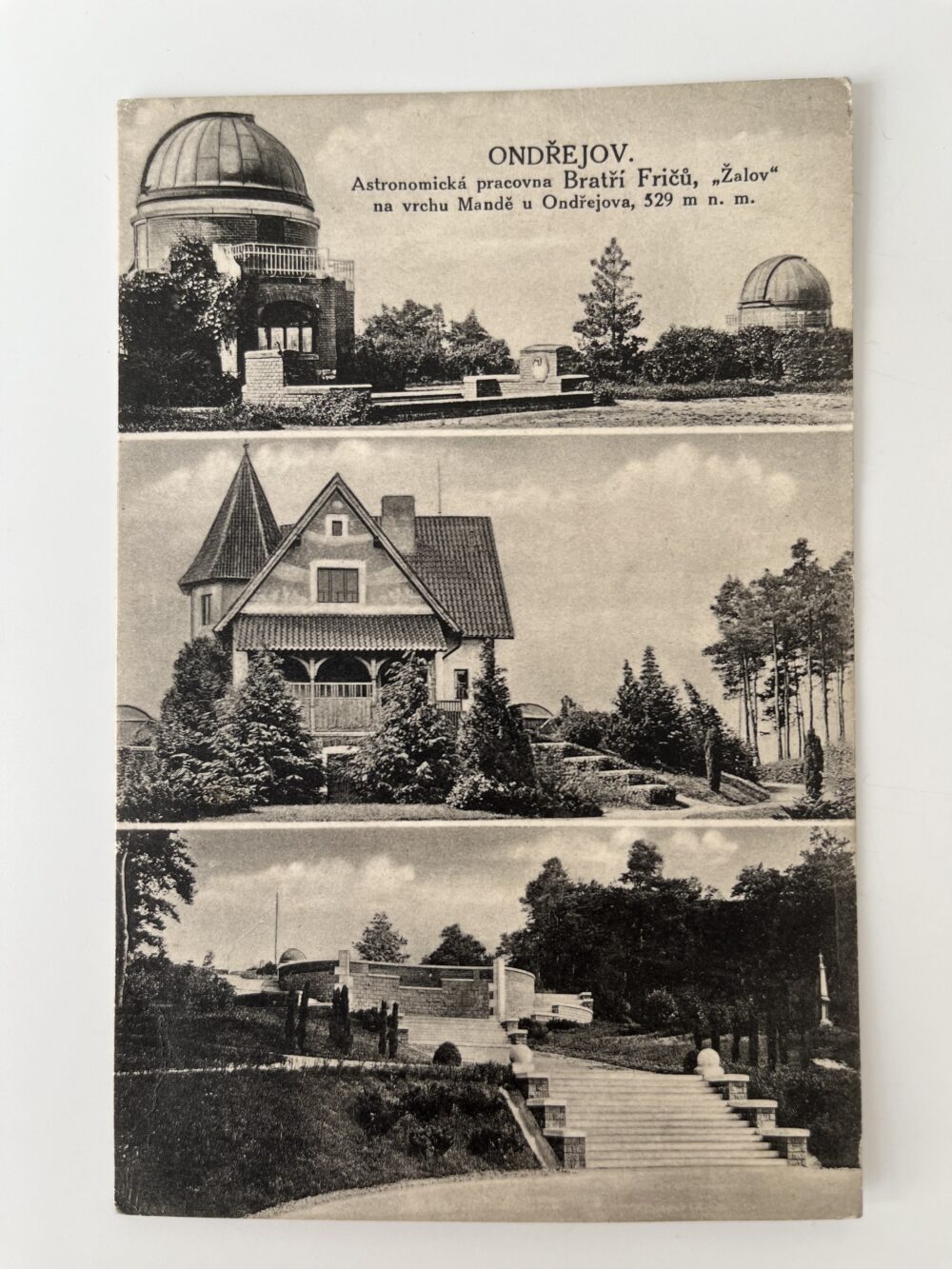 Pohlednice místopis ONDŘEJOV, okr. Praha východ, koláž 1931