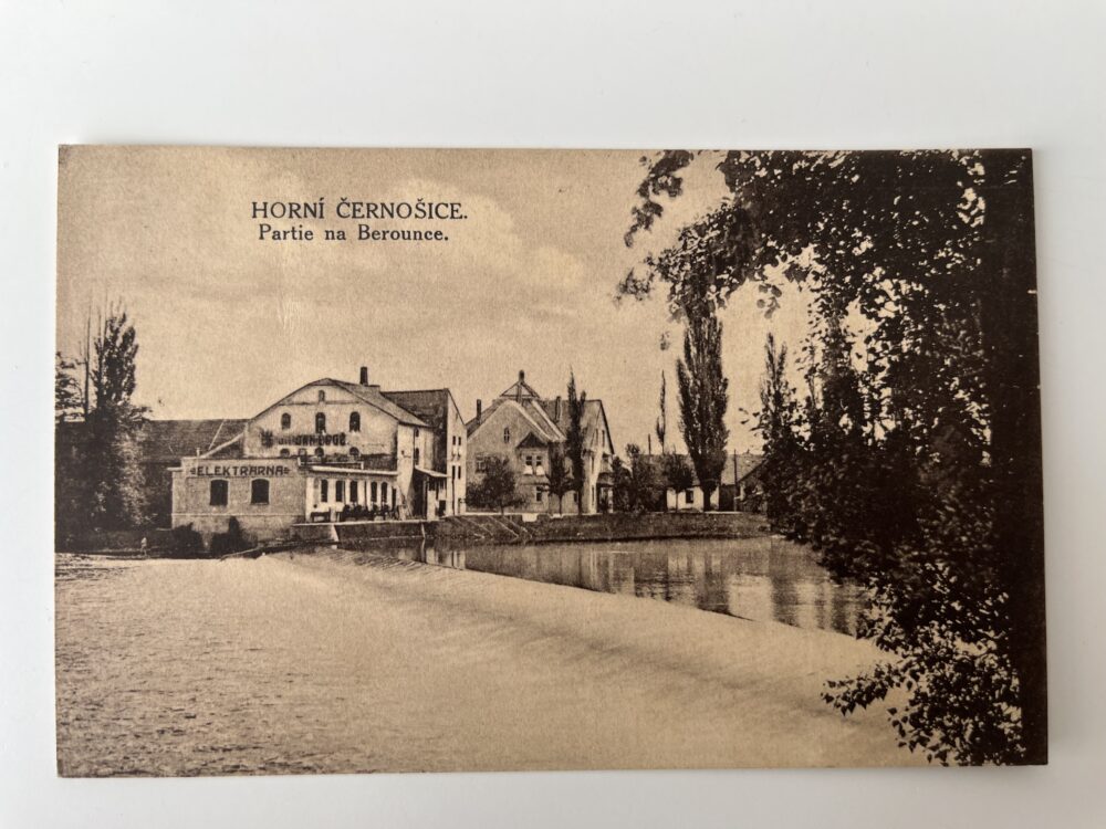 Pohlednice Horní Černošice - Partie na Berounce, okr. Praha západ