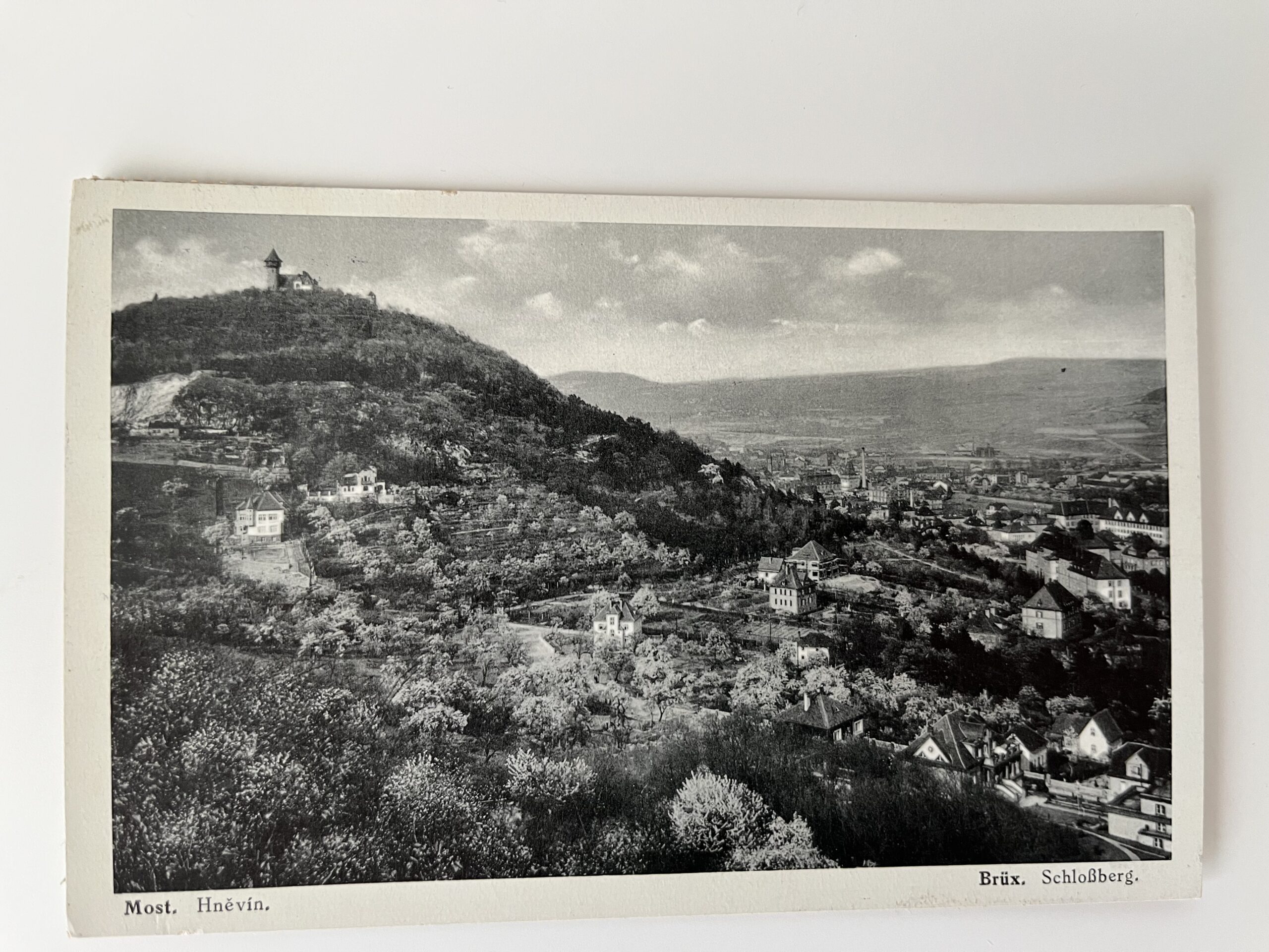 Pohlednice Most - Hněvín, doly, Restaurace Zdař Bůh, 1.pol.20.st. - Obrázek 6