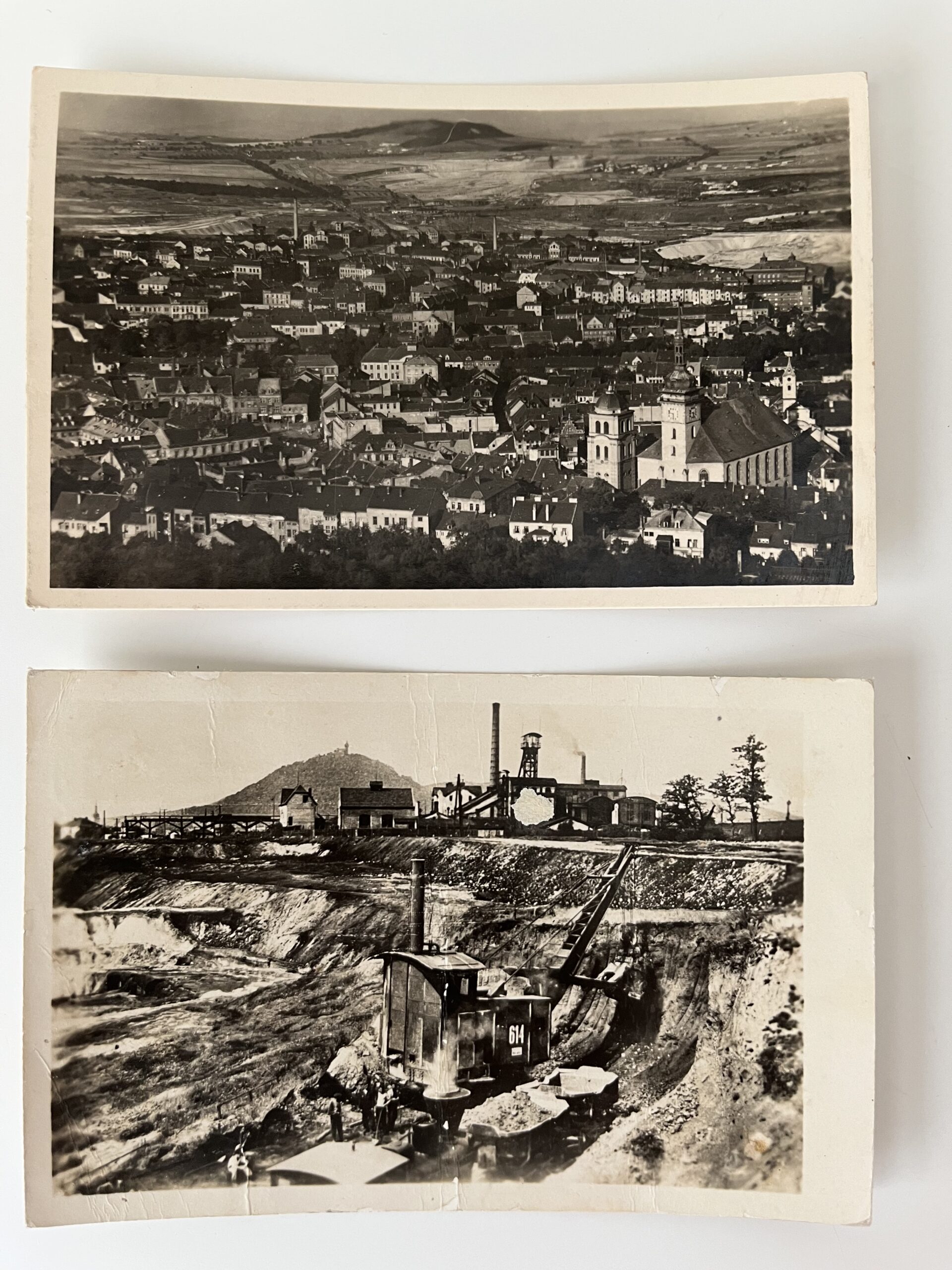 Pohlednice Most - Hněvín, doly, Restaurace Zdař Bůh, 1.pol.20.st. - Obrázek 7