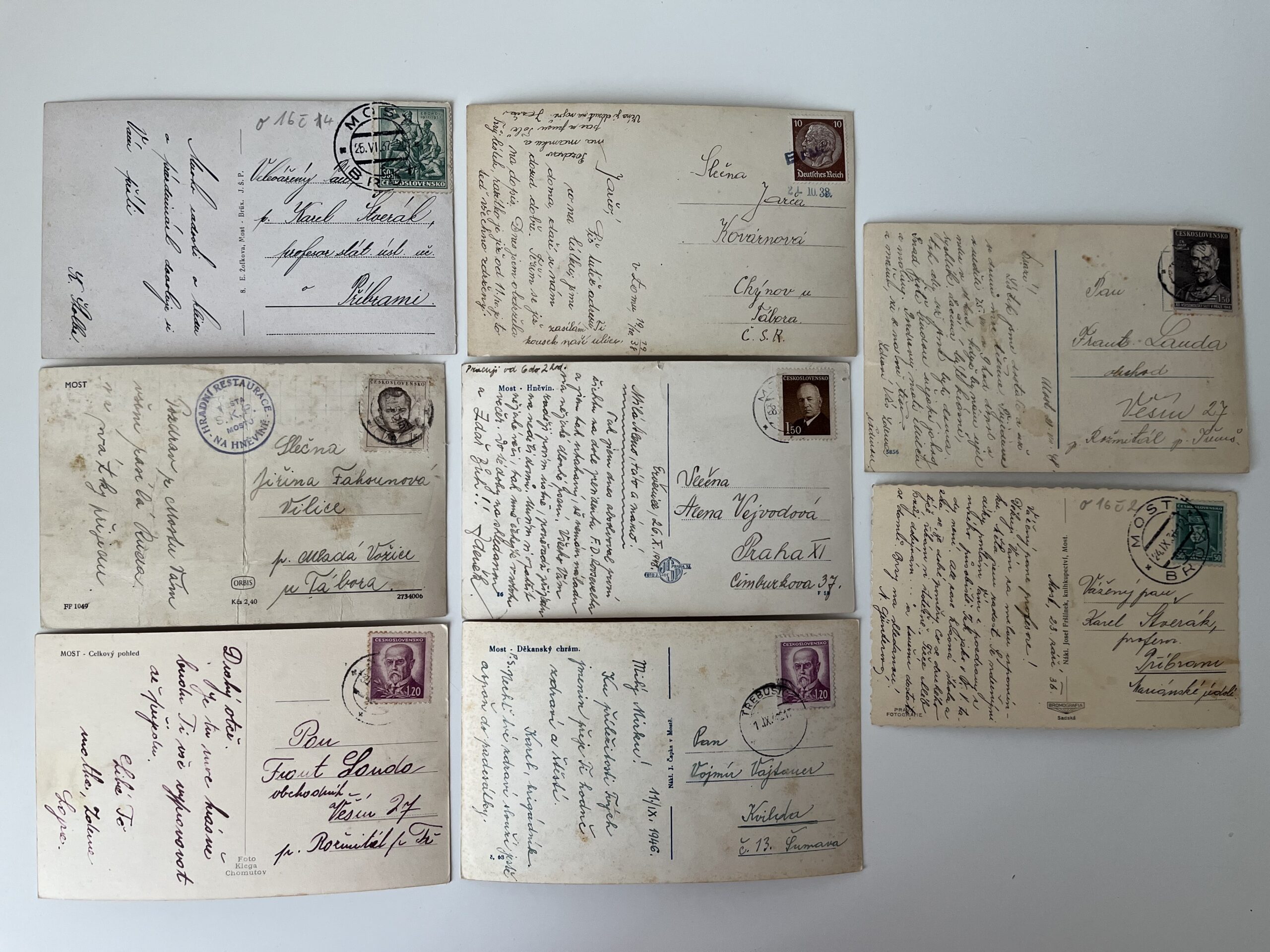 Pohlednice Most - Hněvín, doly, Restaurace Zdař Bůh, 1.pol.20.st. - Obrázek 8