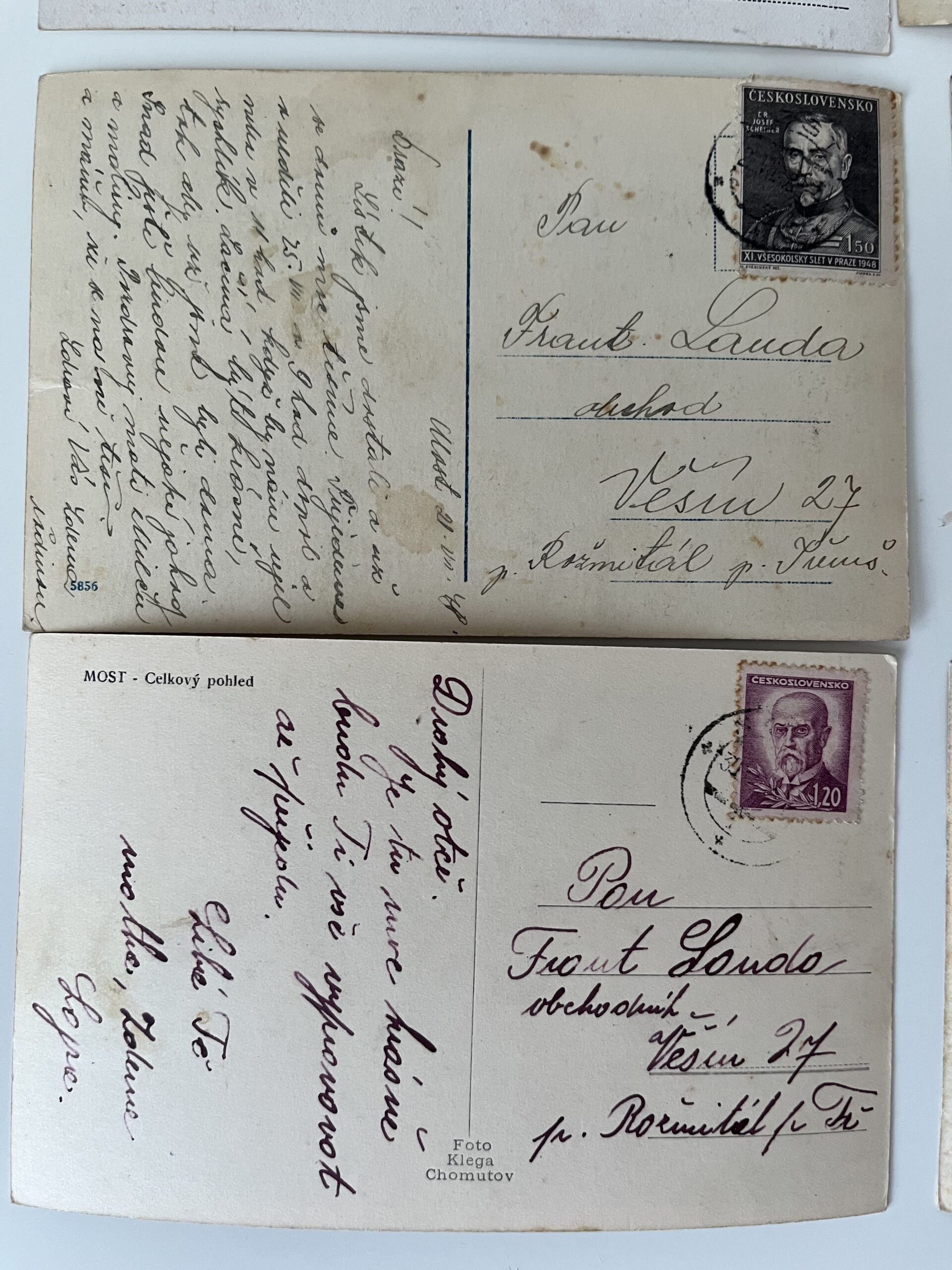 Pohlednice Most - Hněvín, doly, Restaurace Zdař Bůh, 1.pol.20.st. - Obrázek 9