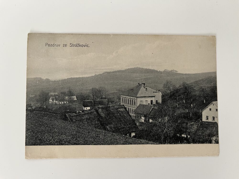 Pohlednice Strážkovice, r.1918 okres České Budějovice nebo Trutnov?