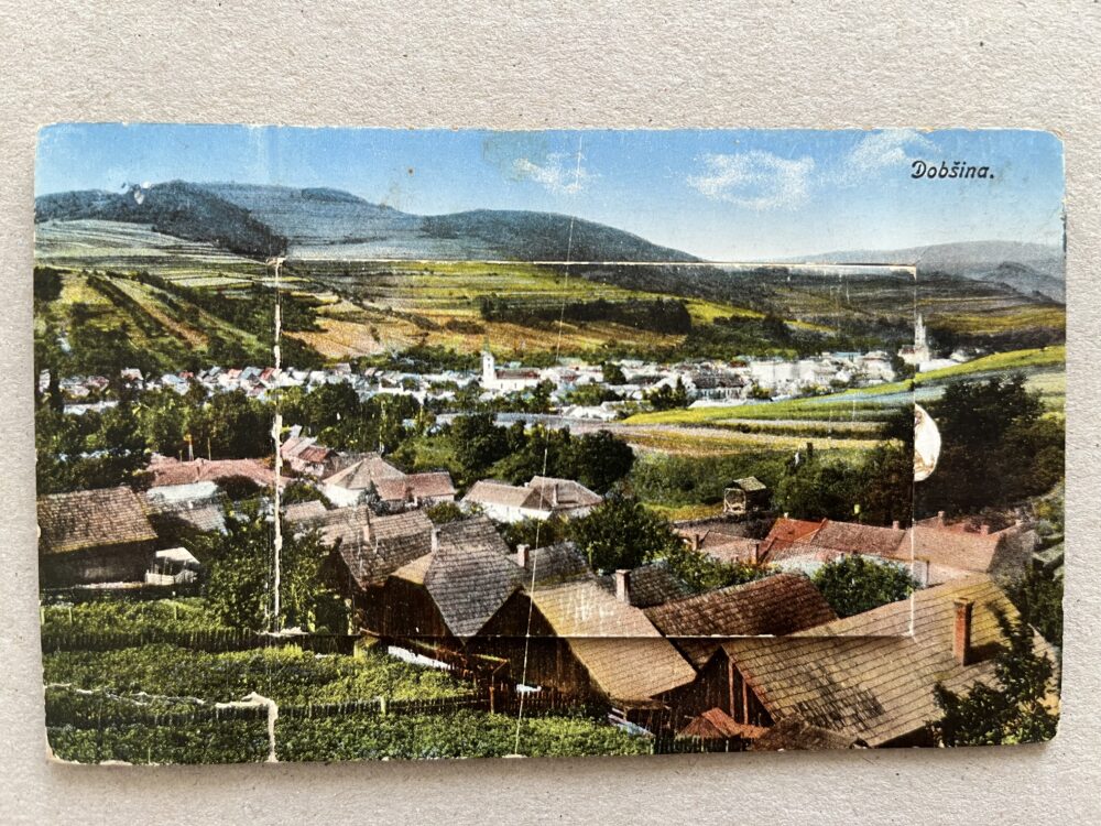 Pohlednice DOBŠINA s leporelem 10 snímků, Slovensko RU