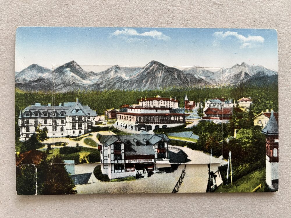 Pohlednice VYSOKÉ TATRYs leporelem 12 snímků, Slovensko RU