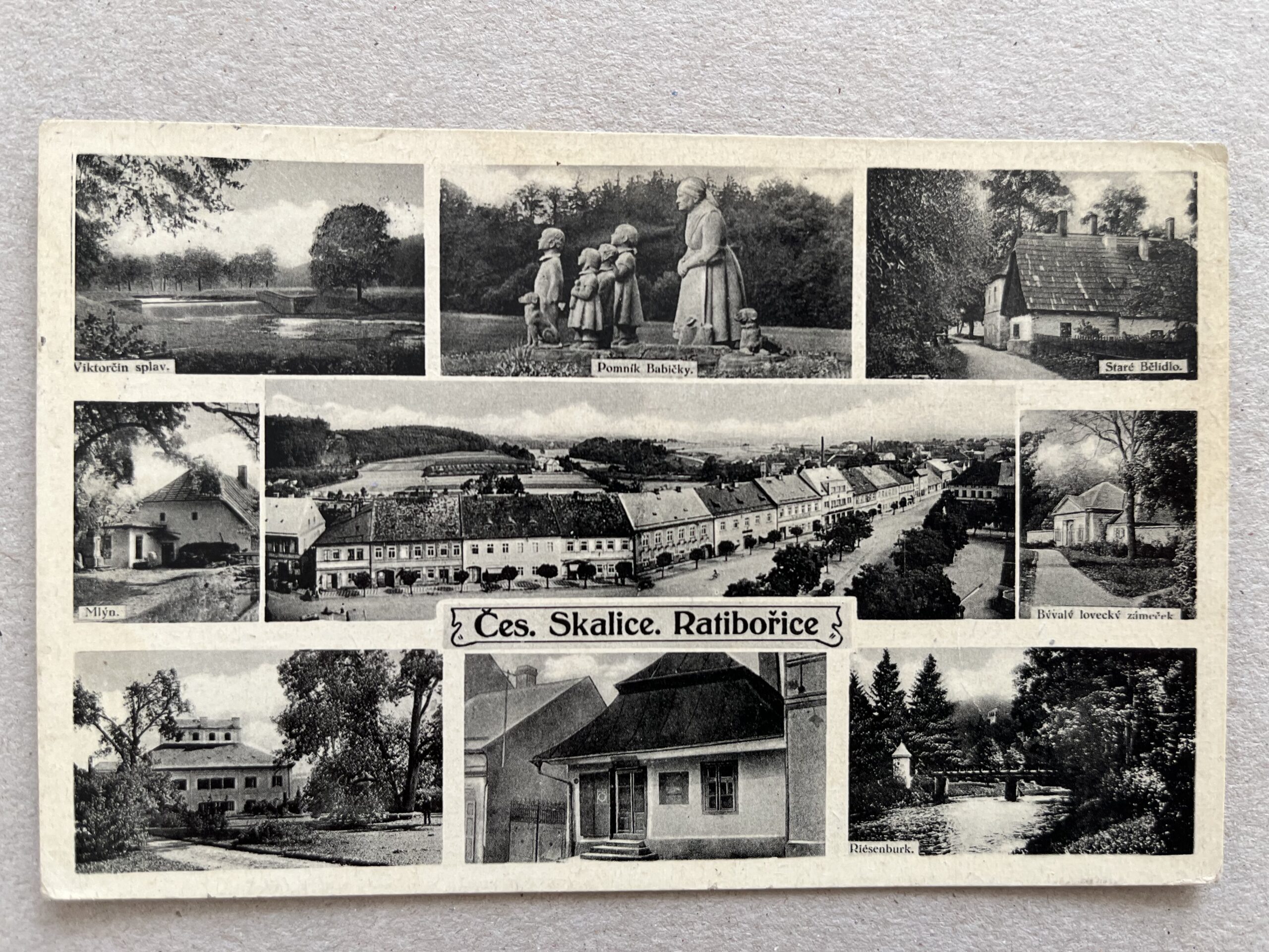 Pohlednice, leporelo, album Ratibořice - Babiččino údolí, razítko - Obrázek 9