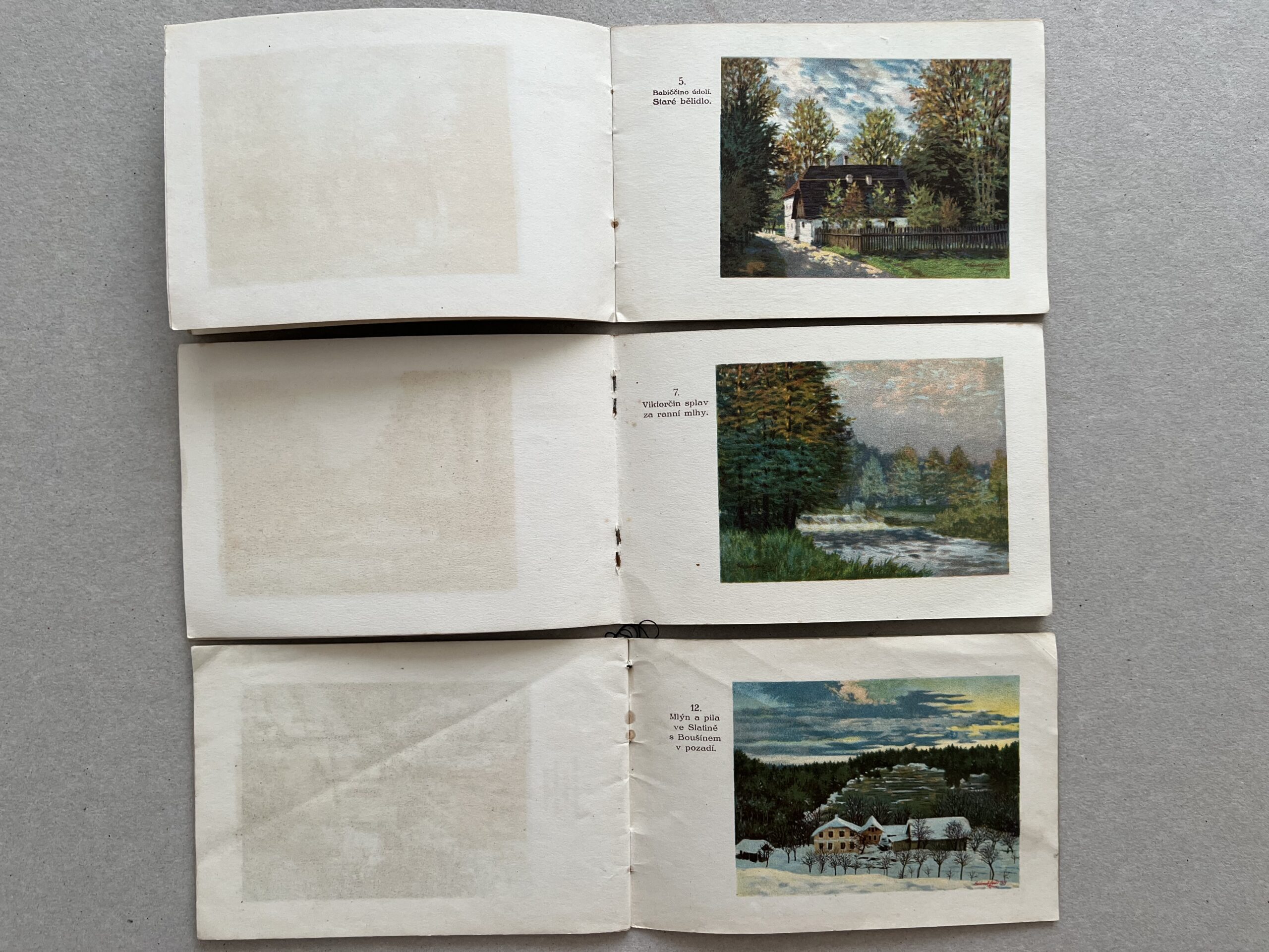 Pohlednice, leporelo, album Ratibořice - Babiččino údolí, razítko - Obrázek 11