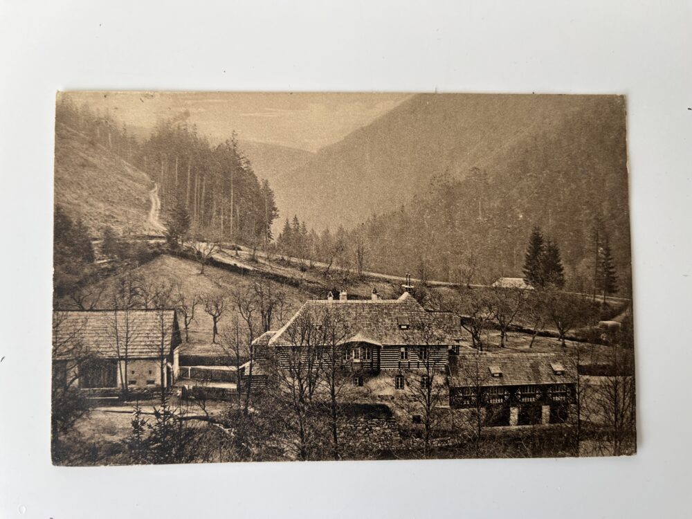 Pohlednice - Pozdrav z Pekla, razítko - Peklo, okres Náchod r.1917