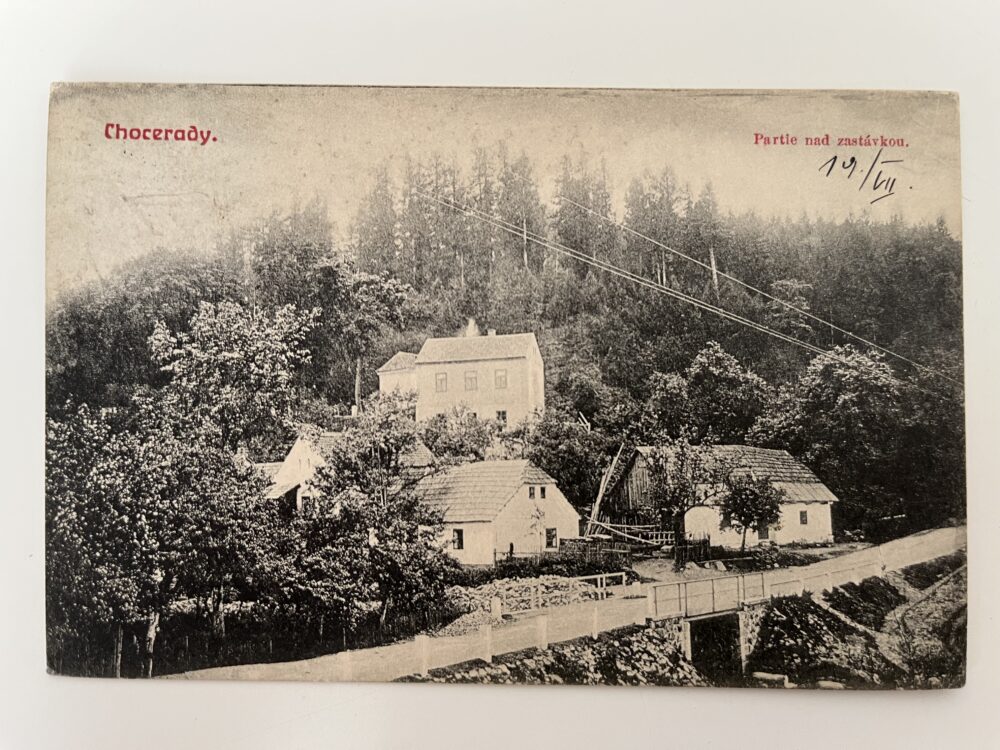 Pohlednice Chocerady - železnice, okres Benešov RU