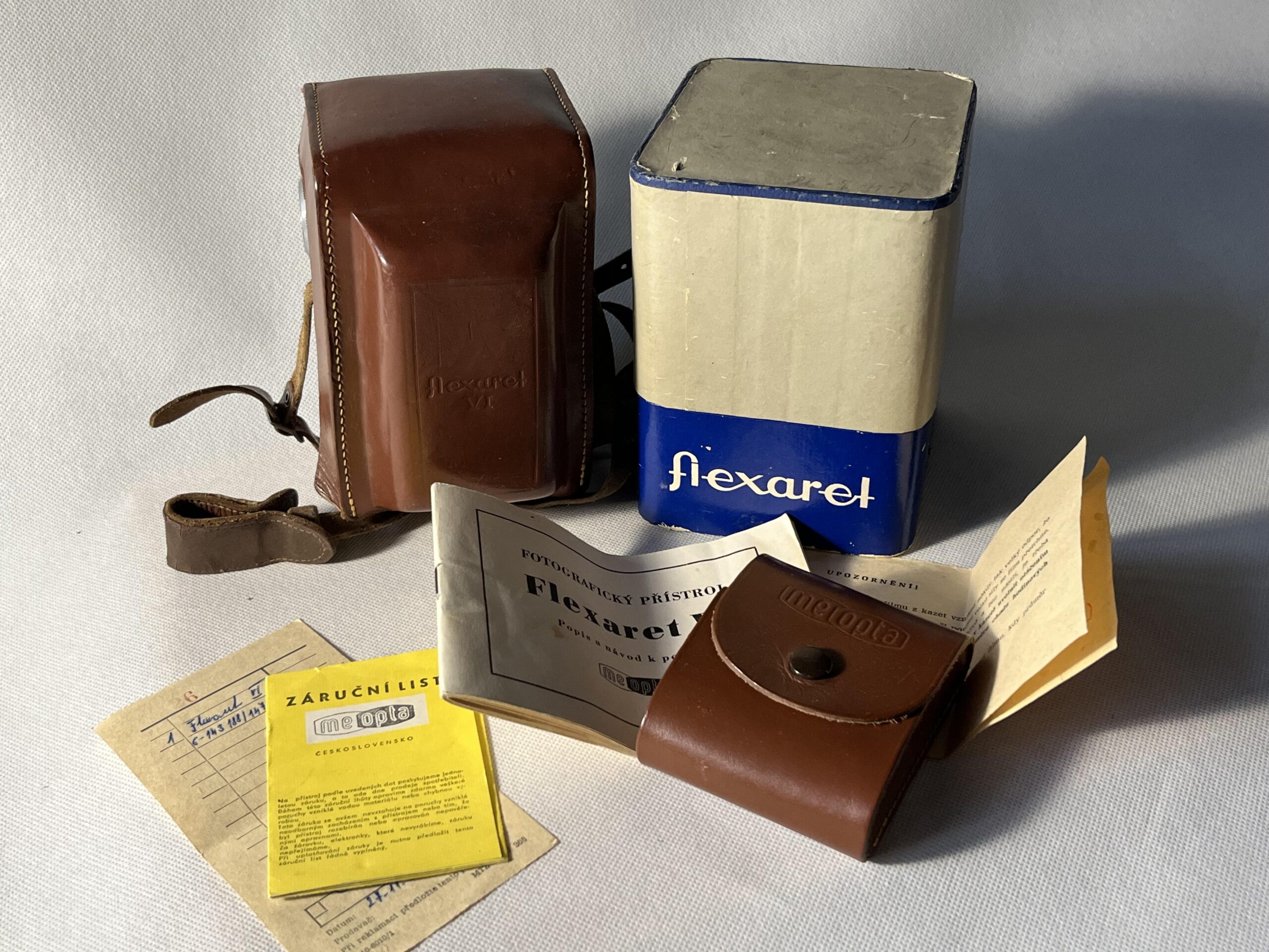 SET Flexaret automat VI, Meopta Belar 3,5/80, Metax, šedý