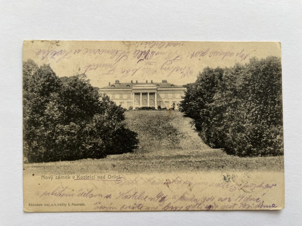 Pohlednice Nový zámek Kostelec nad Orlicí okr. Rychnov n. Kněžnou 1905