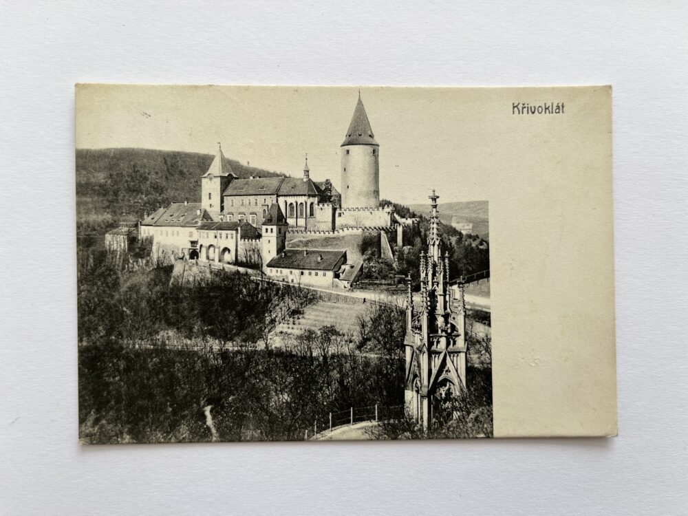 Pohlednice místopis Hrad Křivoklát, razítko okres Rakovník
