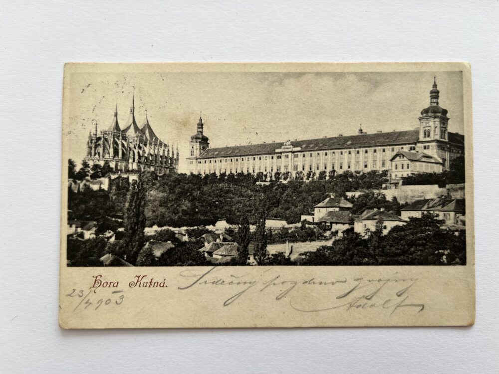 Pohlednice Kutná Hora - Chrám svaté Barbory, kasárna r.1903