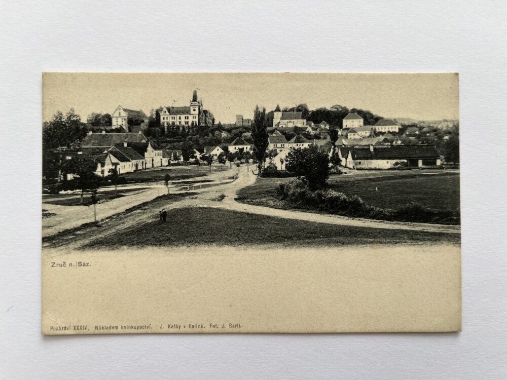 Pohlednice místopis - Zruč nad Sázavou, celkový pohled