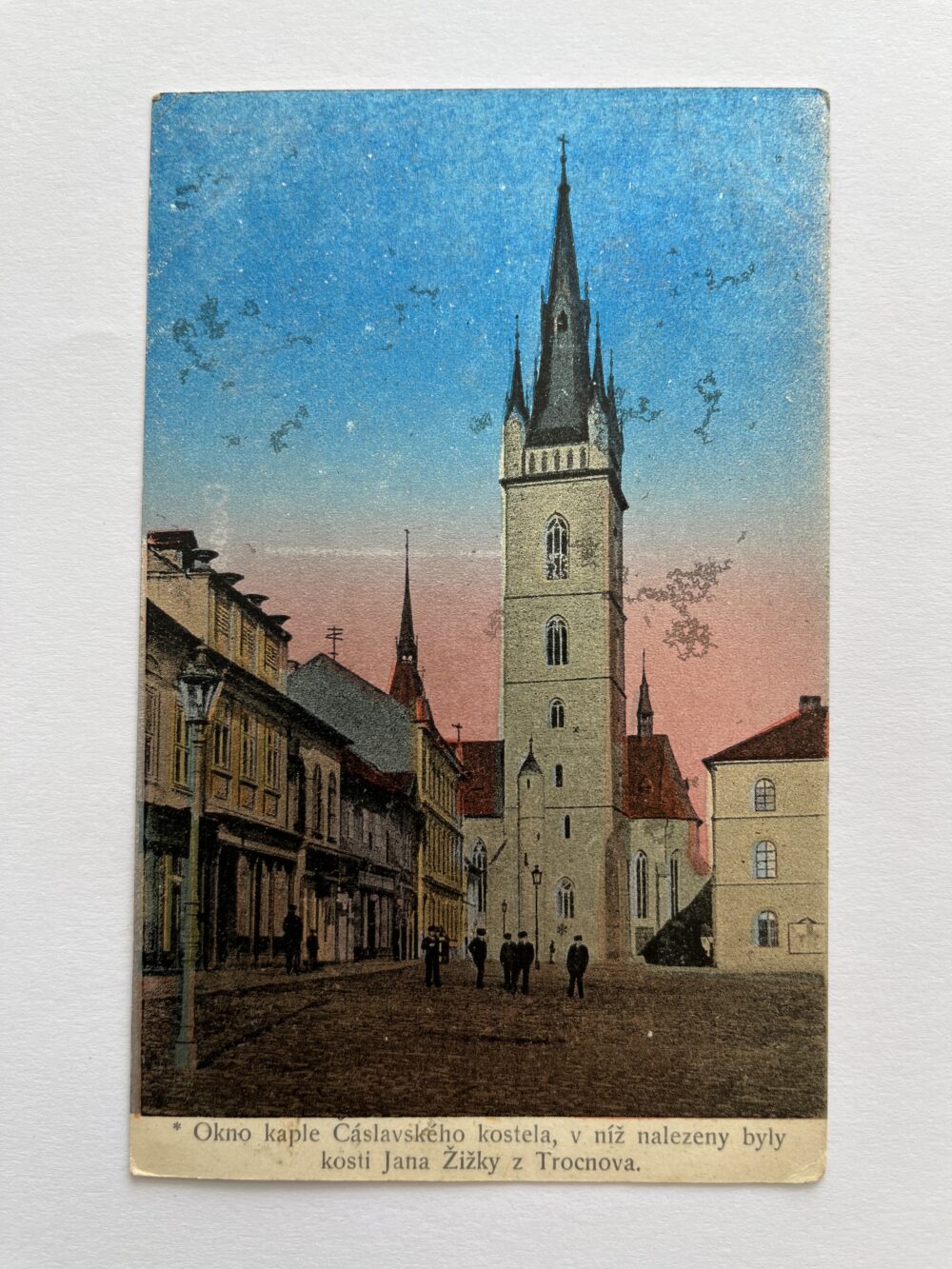Pohlednice Čáslav - Kostel sv. Petra a Pavla, okres Kutná Hora 1914