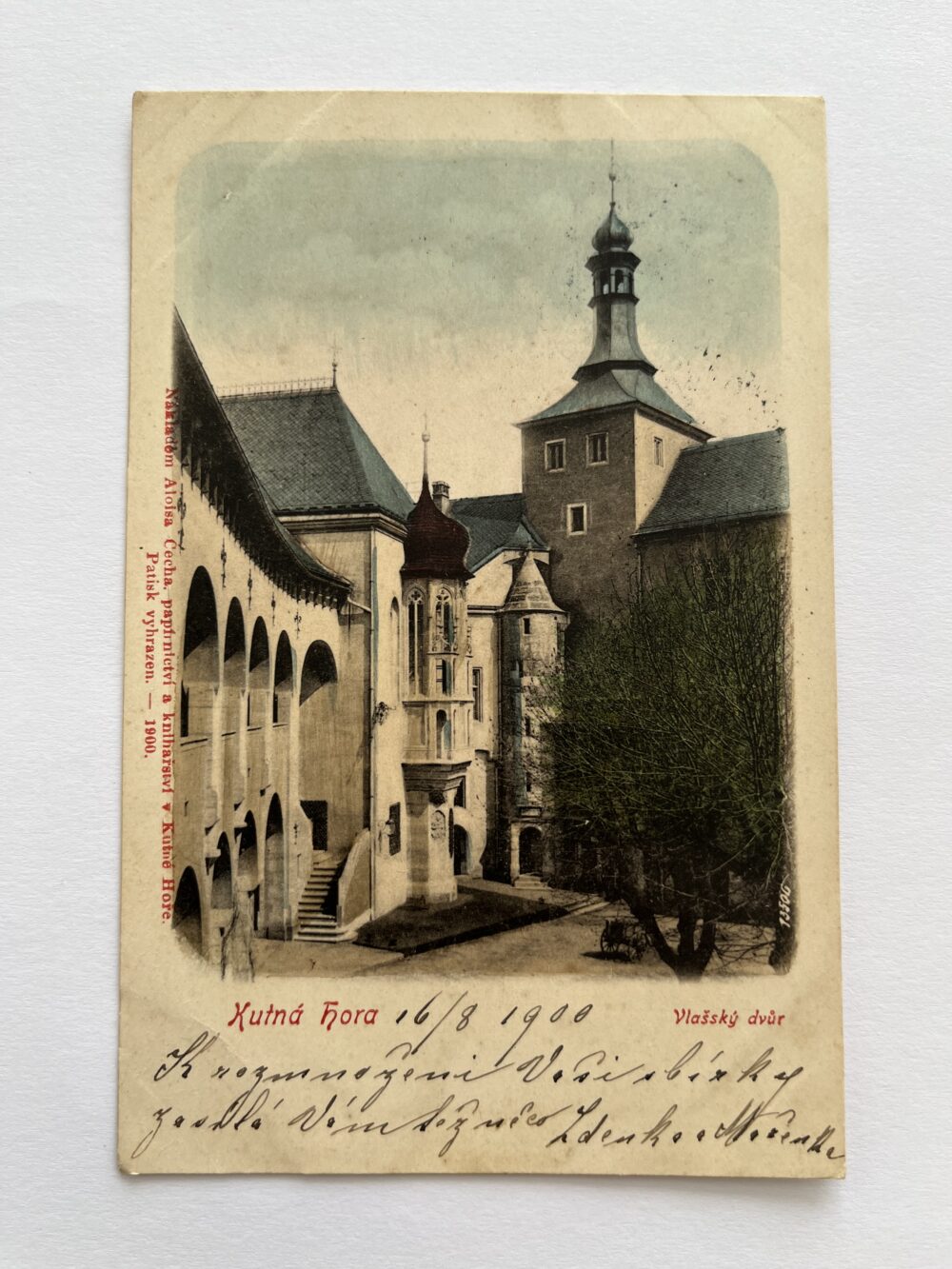Pohlednice místopis Kutná Hora - Vlašský dvůr r.1900