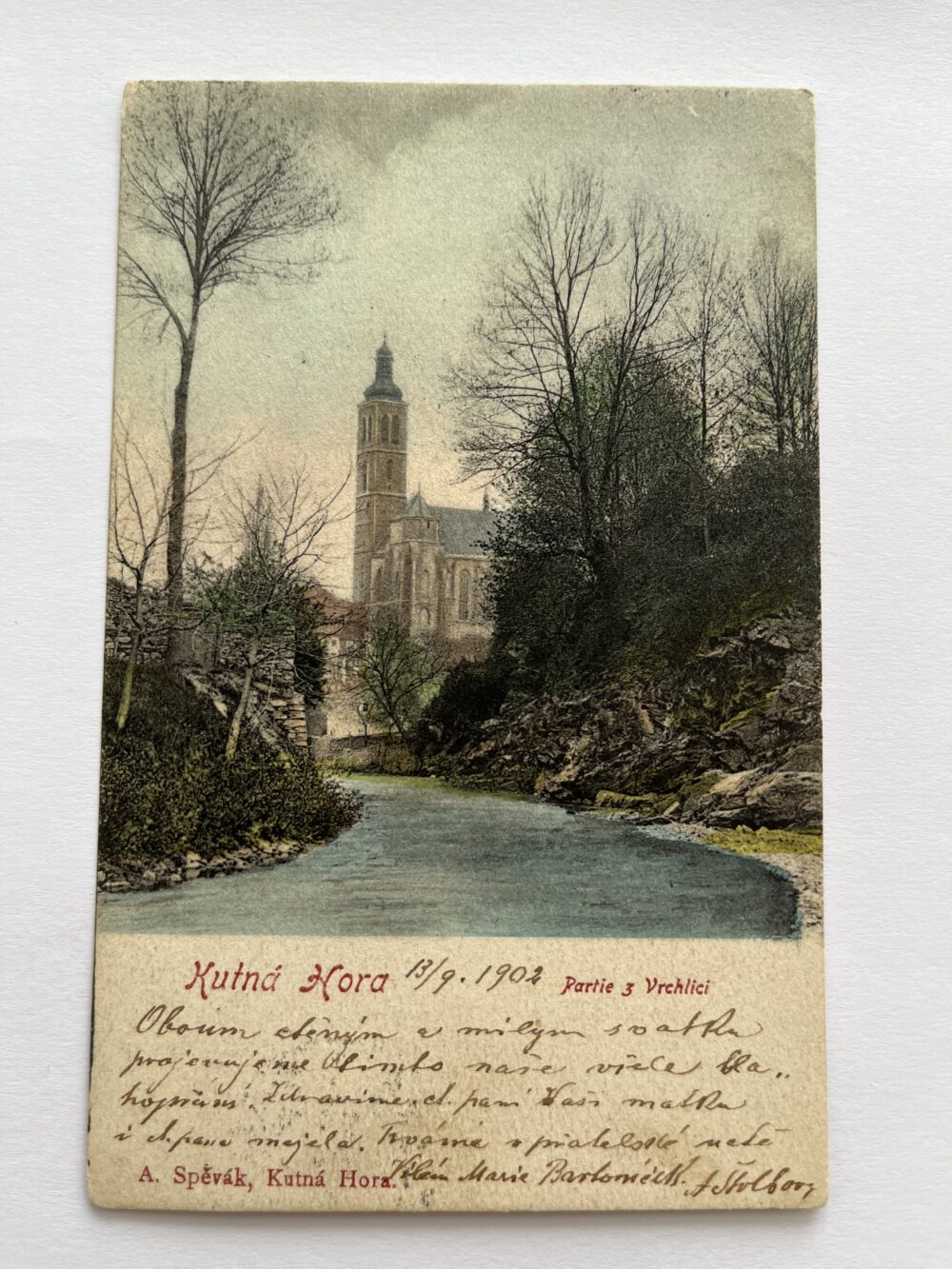 Pohlednice místopis Kutná Hora - Partie z Vrchlici, r.1902