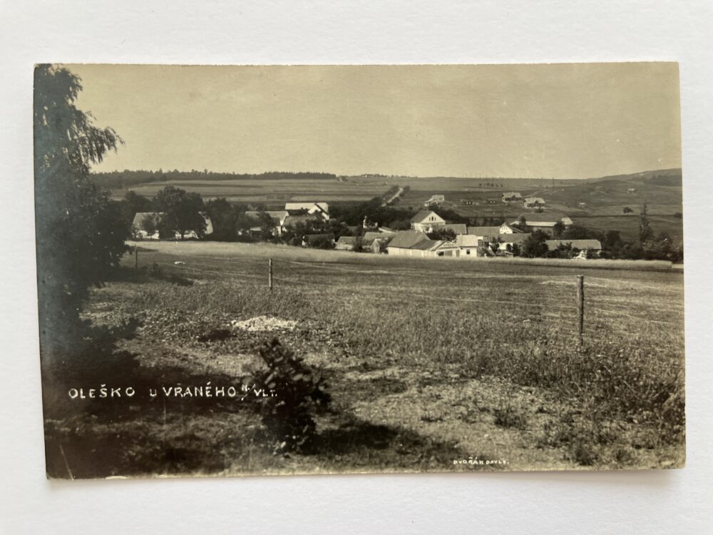 Pohlednice místopis Oleško u Vraného nad Vltavou, okres Praha-západ