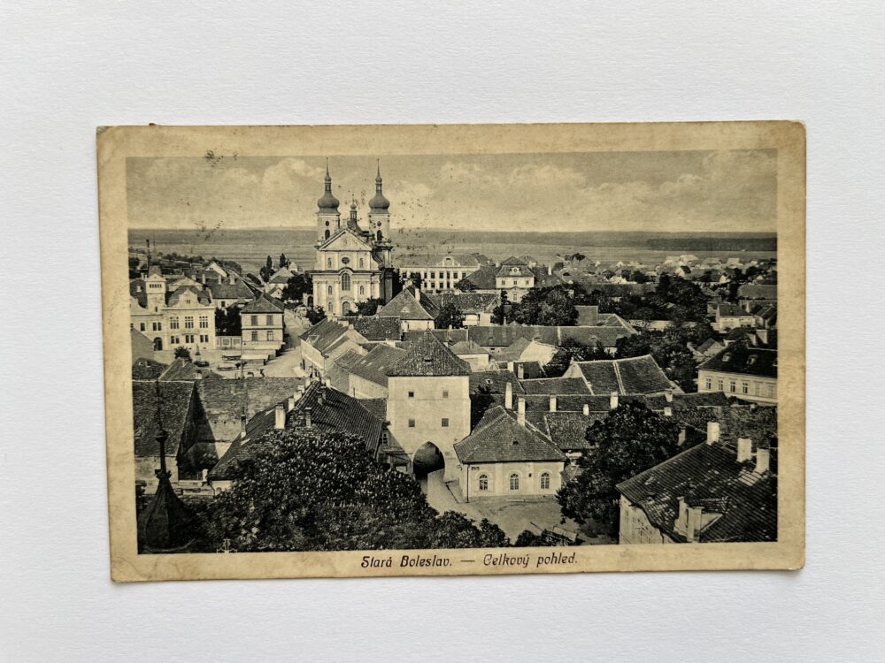 Pohlednice Stará Boleslav - celkový pohled, okres Praha východ RU