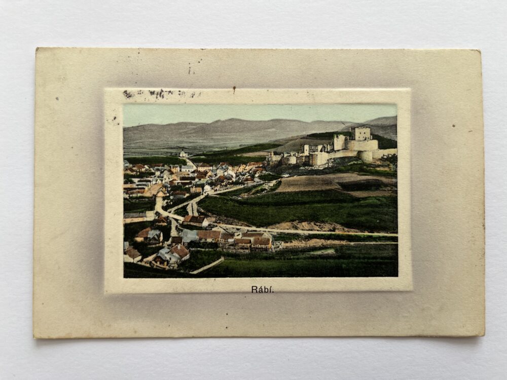 Pohlednice místopis Rábí celkový pohled okres Klatovy Rakousko-Uhersko
