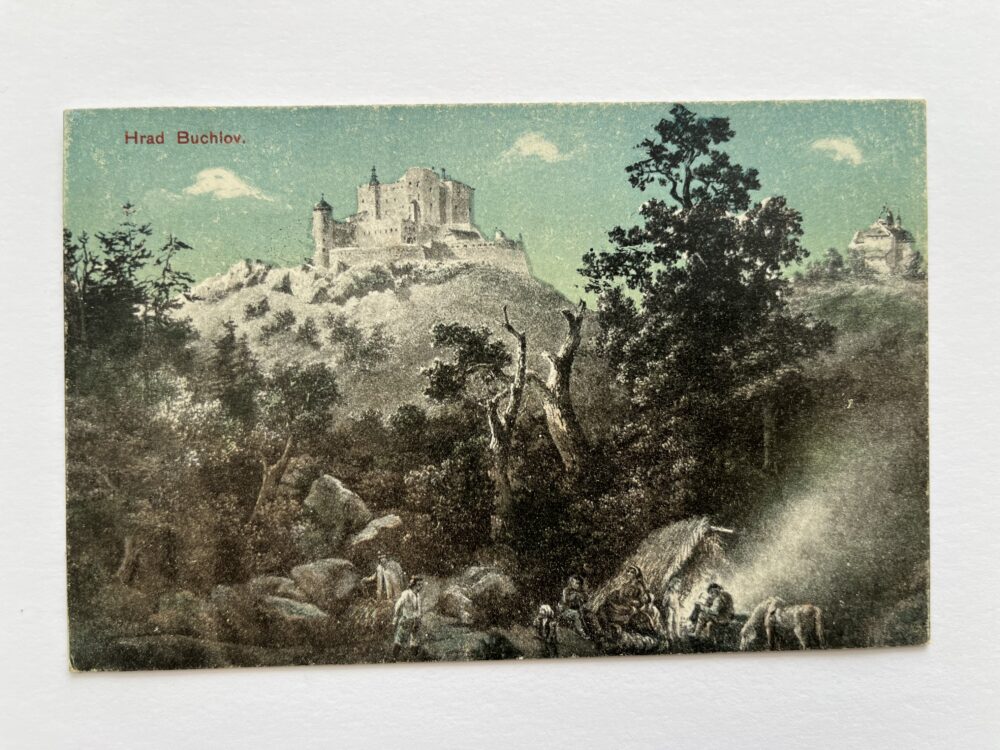 Pohlednice místopis Hrad Buchlov, okres Uherské Hradiště