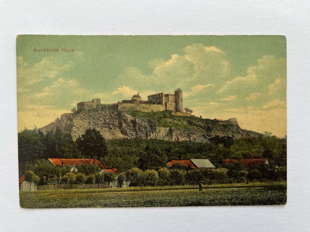 Pohlednice Kunětická Hora, okres Pardubice Rakousko-Uhersko