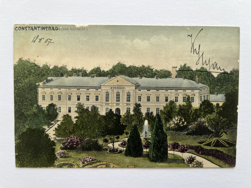 Pohlednice Konstantinovy Lázně, okres Tachov Rakousko-Uhersko
