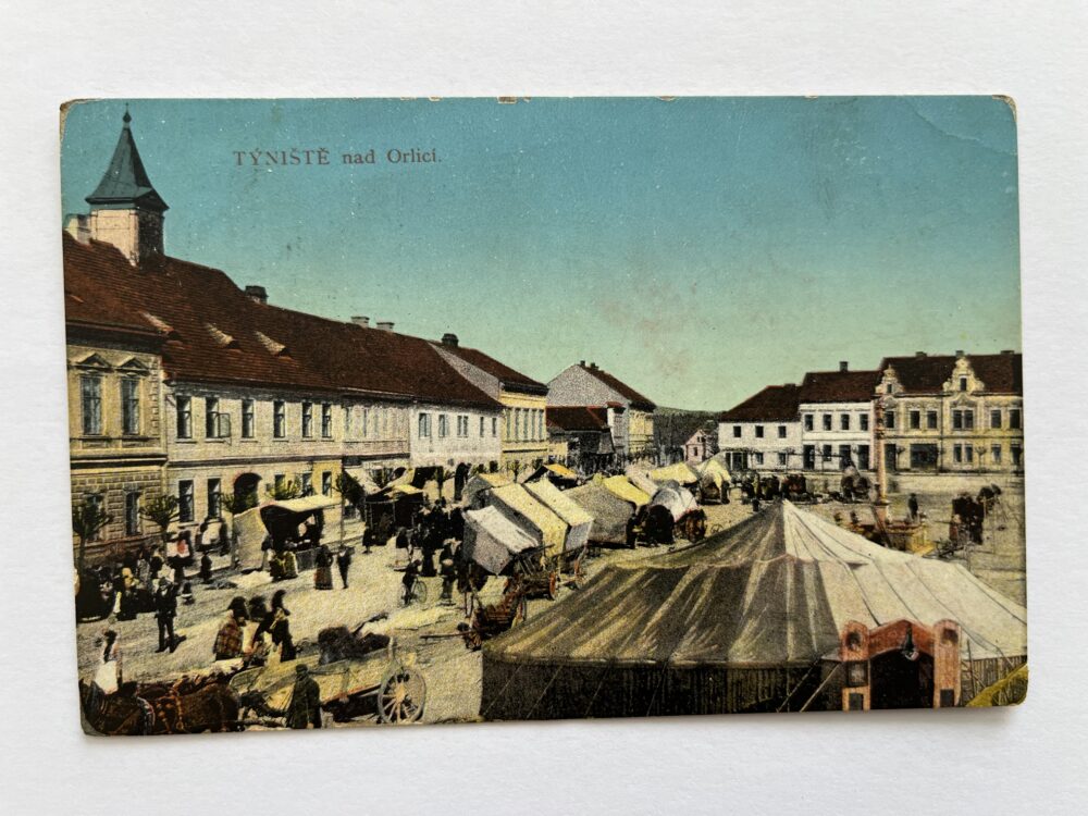 Pohlednice Týniště nad Orlicí - trhoviště okr. Rychnov nad Kněžnou, RU