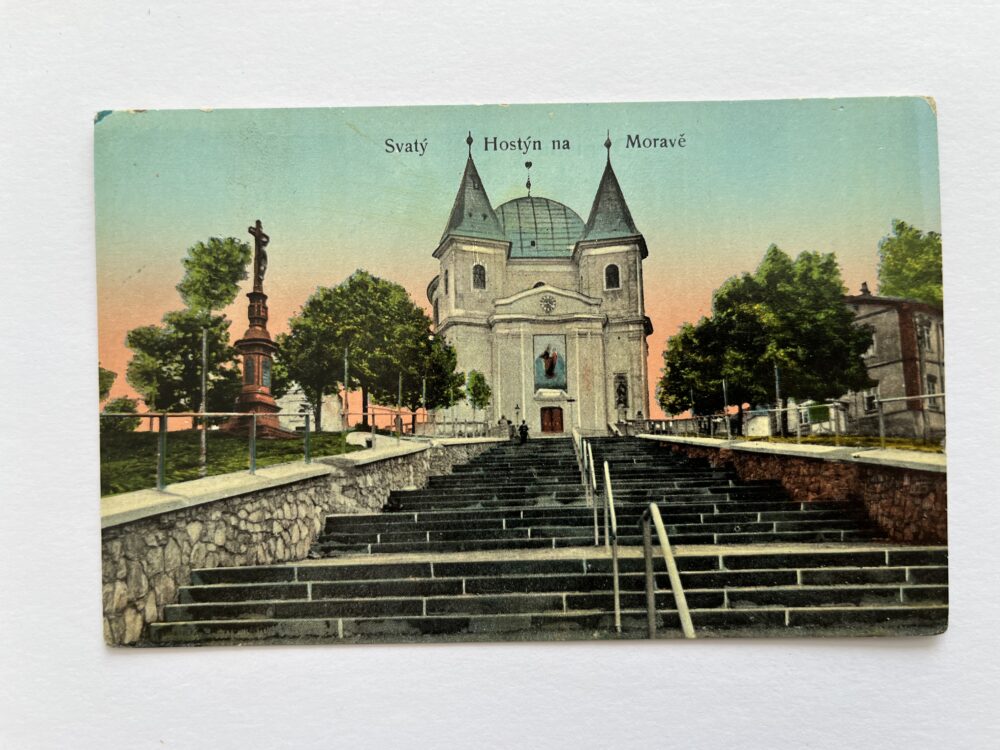 Pohlednice místopis Svatý Hostýn na Moravě, okres Kroměříž r.1916