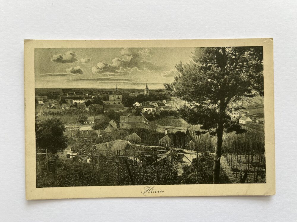 Pohlednice místopis - Hřivice, celkový pohled okres Louny