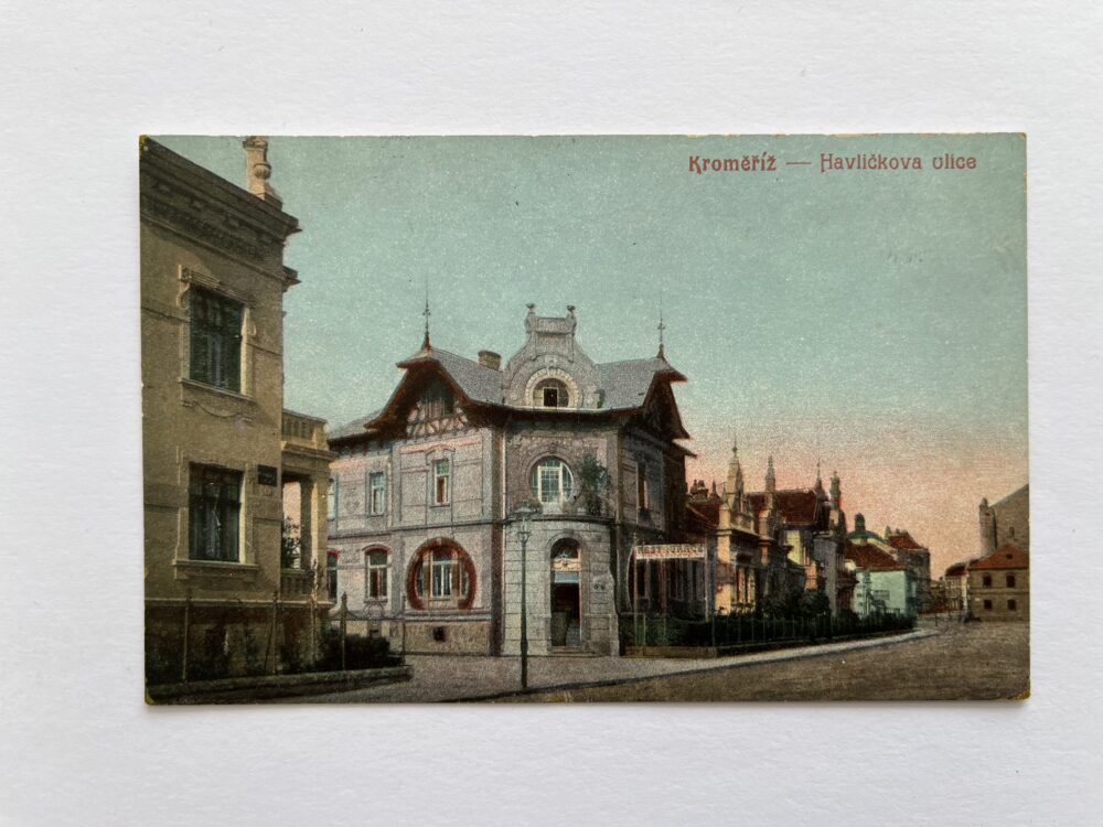 Pohlednice místopis Kroměříž - Havlíčkova ulice r.1909