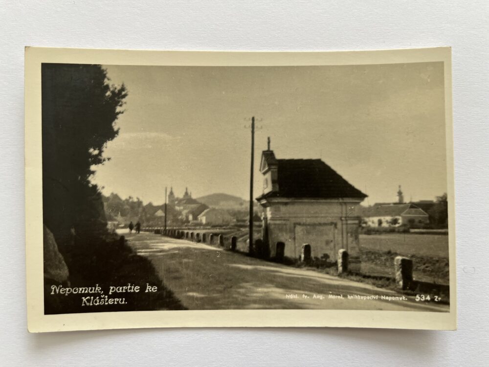 Pohlednice Nepomuk - partie ke Klášteru, okres Plzeň jih, 1.pol.20.st.