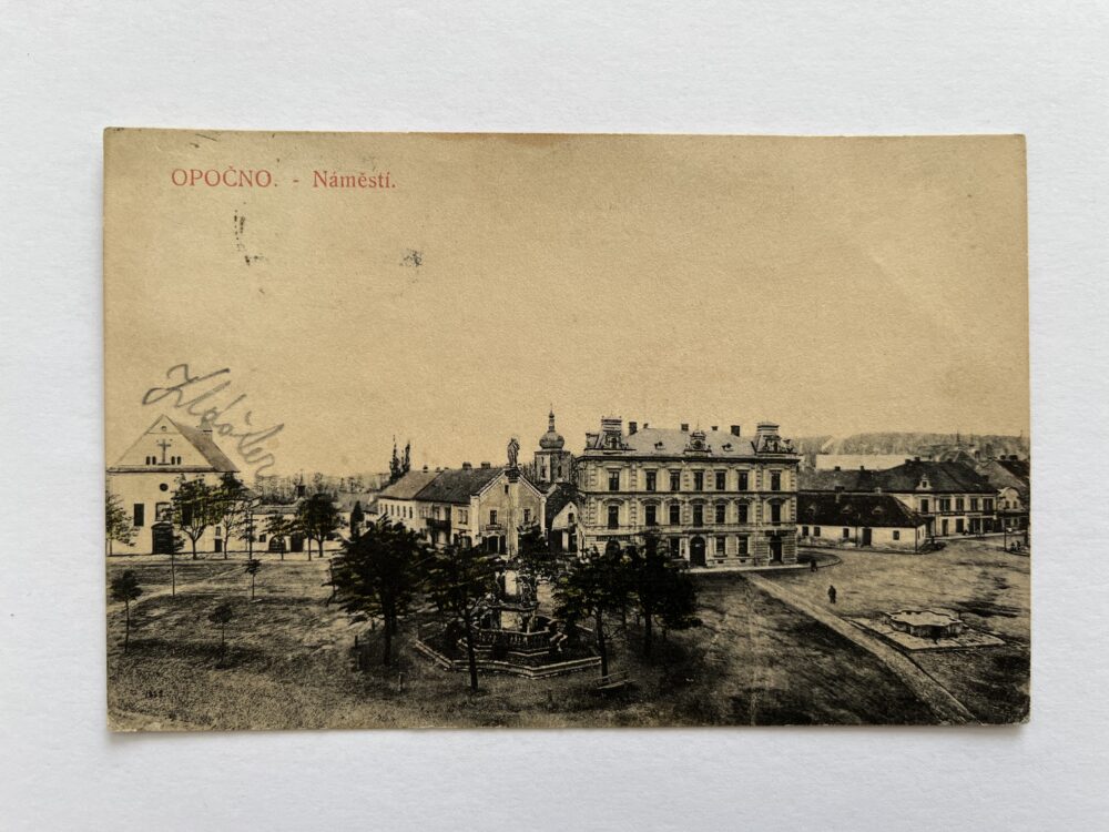 Pohlednice místopis Opočno - Náměstí, okres Rychnov nad Kněžnou RU