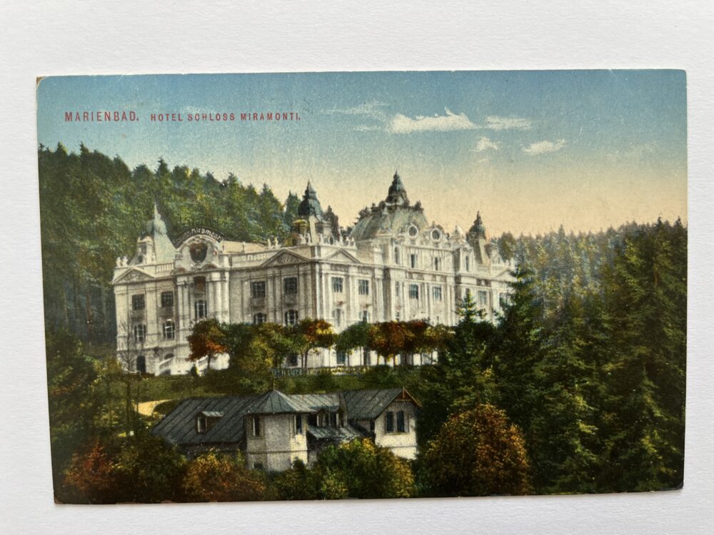 Pohlednice Mariánské Lázně Hotel Schloss Miramonti, okres Cheb RU
