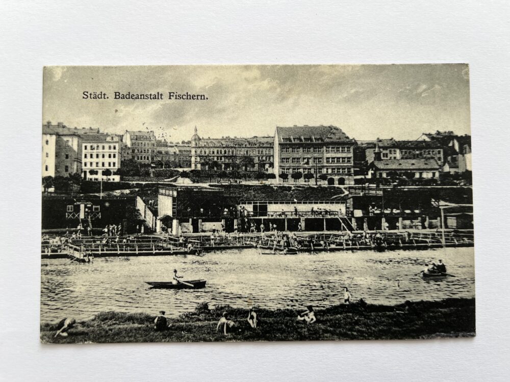 Pohlednice Městské koupaliště v Rybářích, okres Karlovy Vary