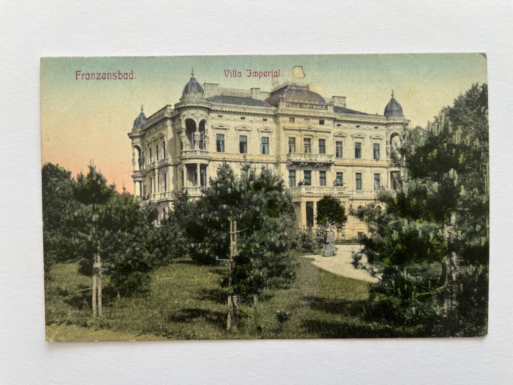 Pohlednice místopis Františkovy Lázně - Vila Imperial, okres Cheb