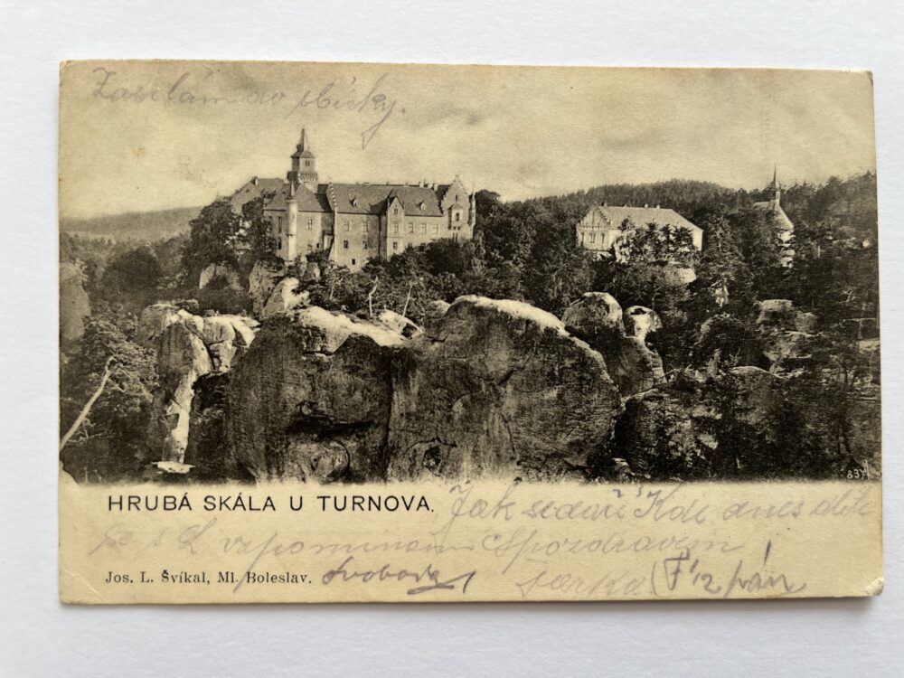 Pohlednice Hrubá Skála u Turnova, okres Semily r.1903