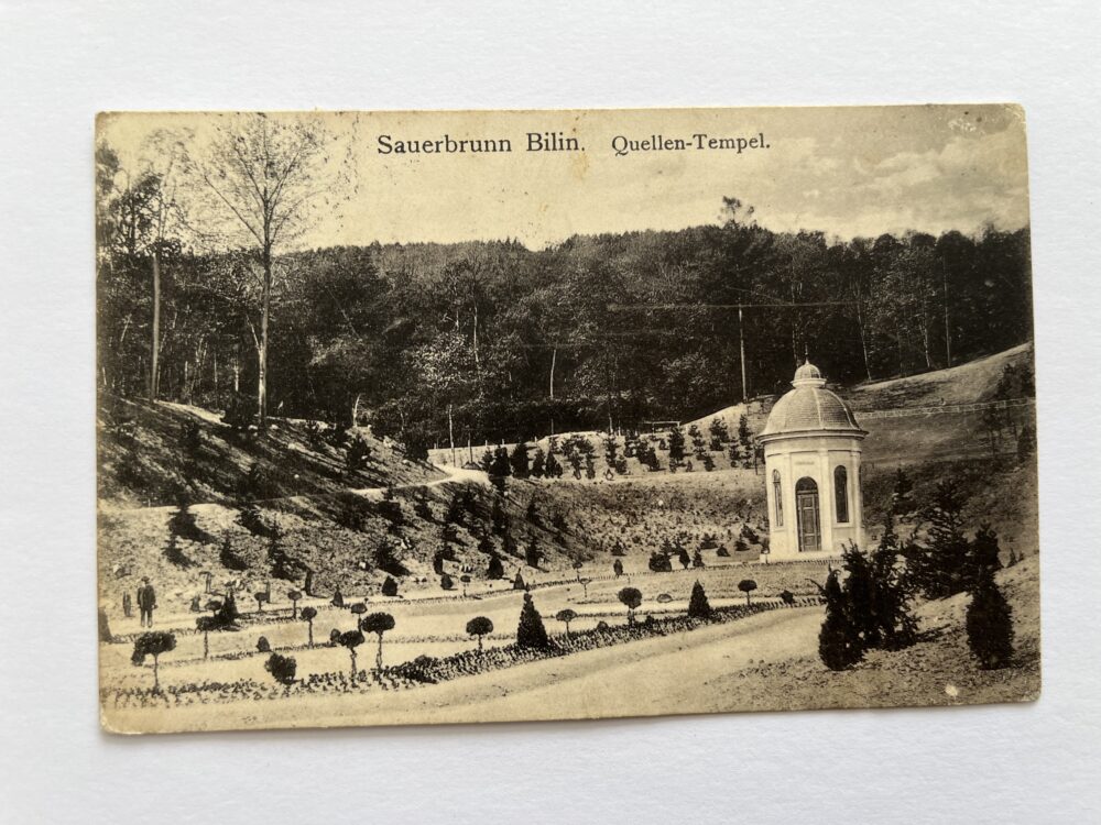 Pohlednice Bílina - Lázně Kyselka, okres Teplice r.1906