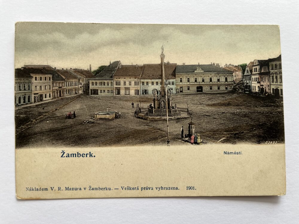 Pohlednice Žamberk - Náměstí, okres Ústí nad Orlicí 1901