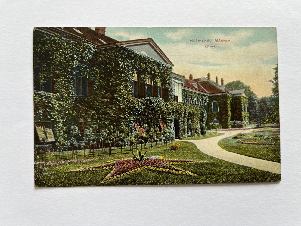 Pohlednice Heřmanův Městec - Zámek, okres Chrudim Rakousko-Uhersko