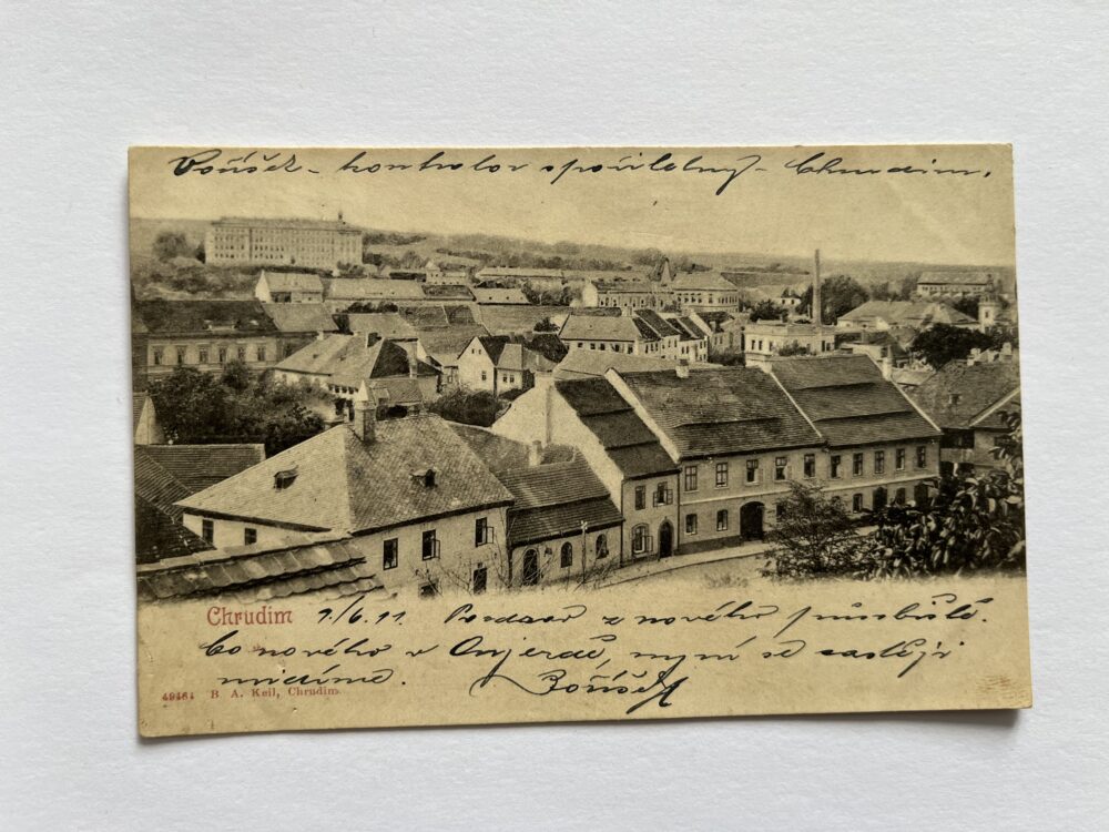 Pohlednice místopis - Chrudim, Rakousko-Uhersko