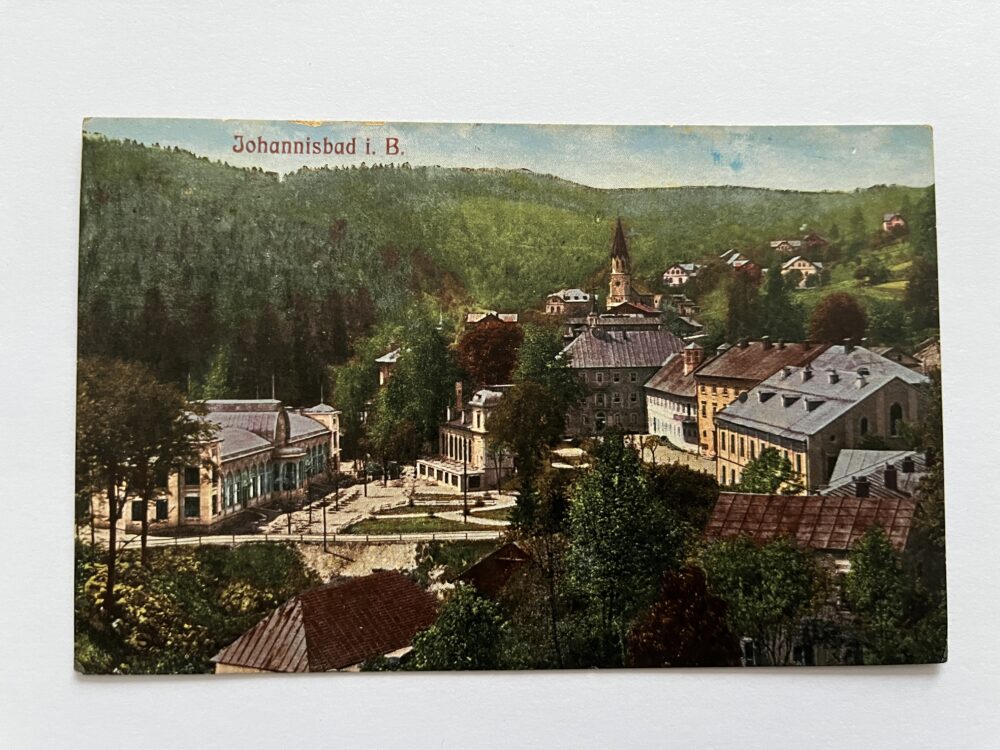 Pohlednice místopis Jánské Lázně, okres Trutnov r.1917