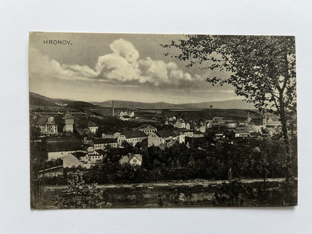 Pohlednice Hronov, celkový pohled okres Náchod, Rakousko-Uhersko