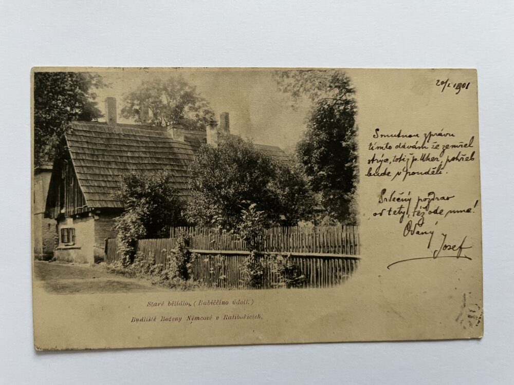 Pohlednice Staré bělidlo - Babiččino údolí, okres Náchod r.1901