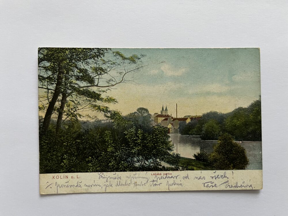 Pohlednice místopis Kolín - Labská partie, r.1913
