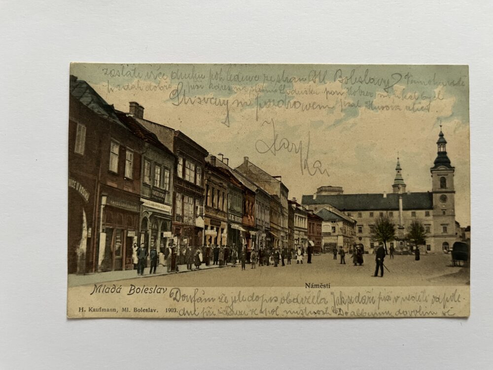 Pohlednice Mladá Boleslav - Náměstí, r. 1903