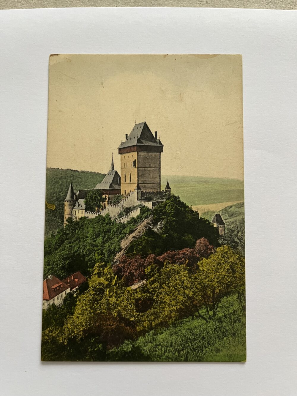 Pohlednice místopis Hrad Karlštejn, okres Beroun