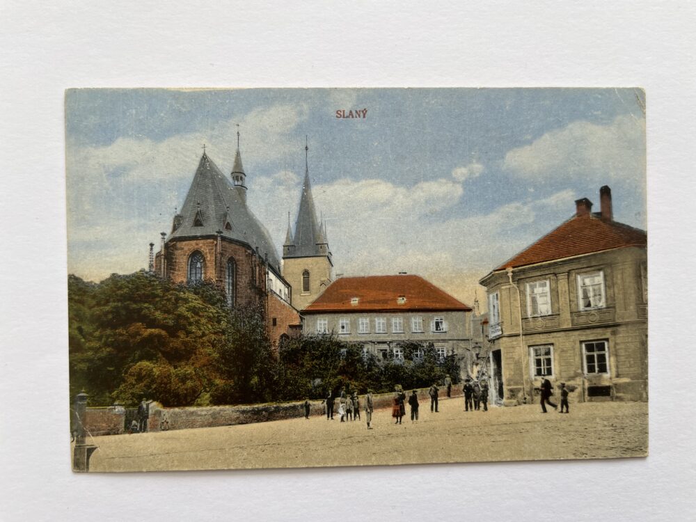 Pohlednice místopis - Slaný, okres Kladno r.1922