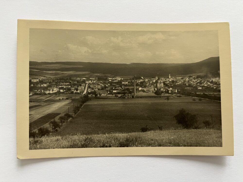 Pohlednice místopis Boskovice, celkový pohled okres Blansko